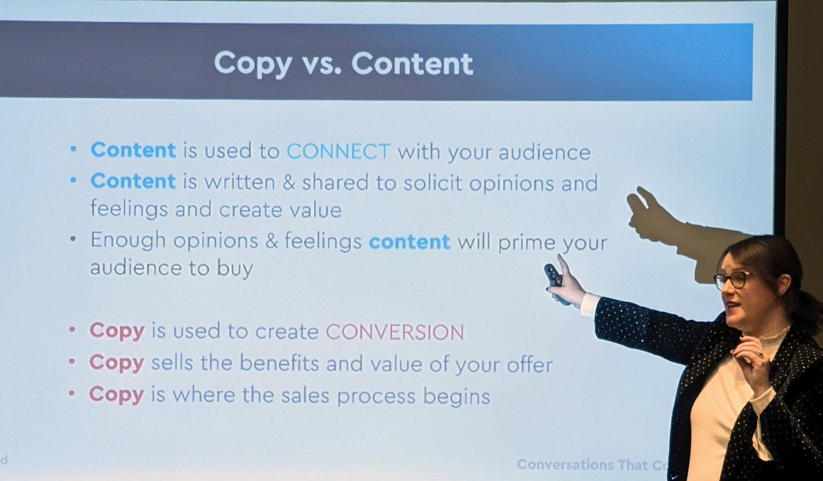 Copy vs Content Useful distinction! Thanks @BrookeSellas 👍