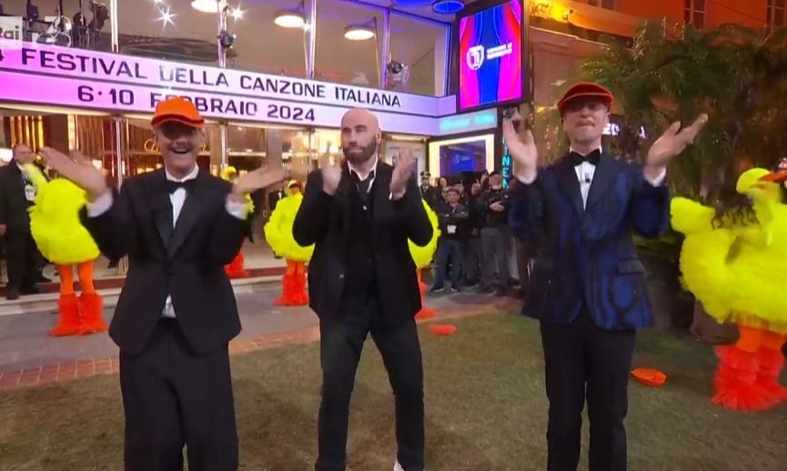 aussievisionnet's tweet photo. is this really happening or did someone slip me something they really shouldn't have #Sanremo2024 https://t.co/SMzNLn7JFU