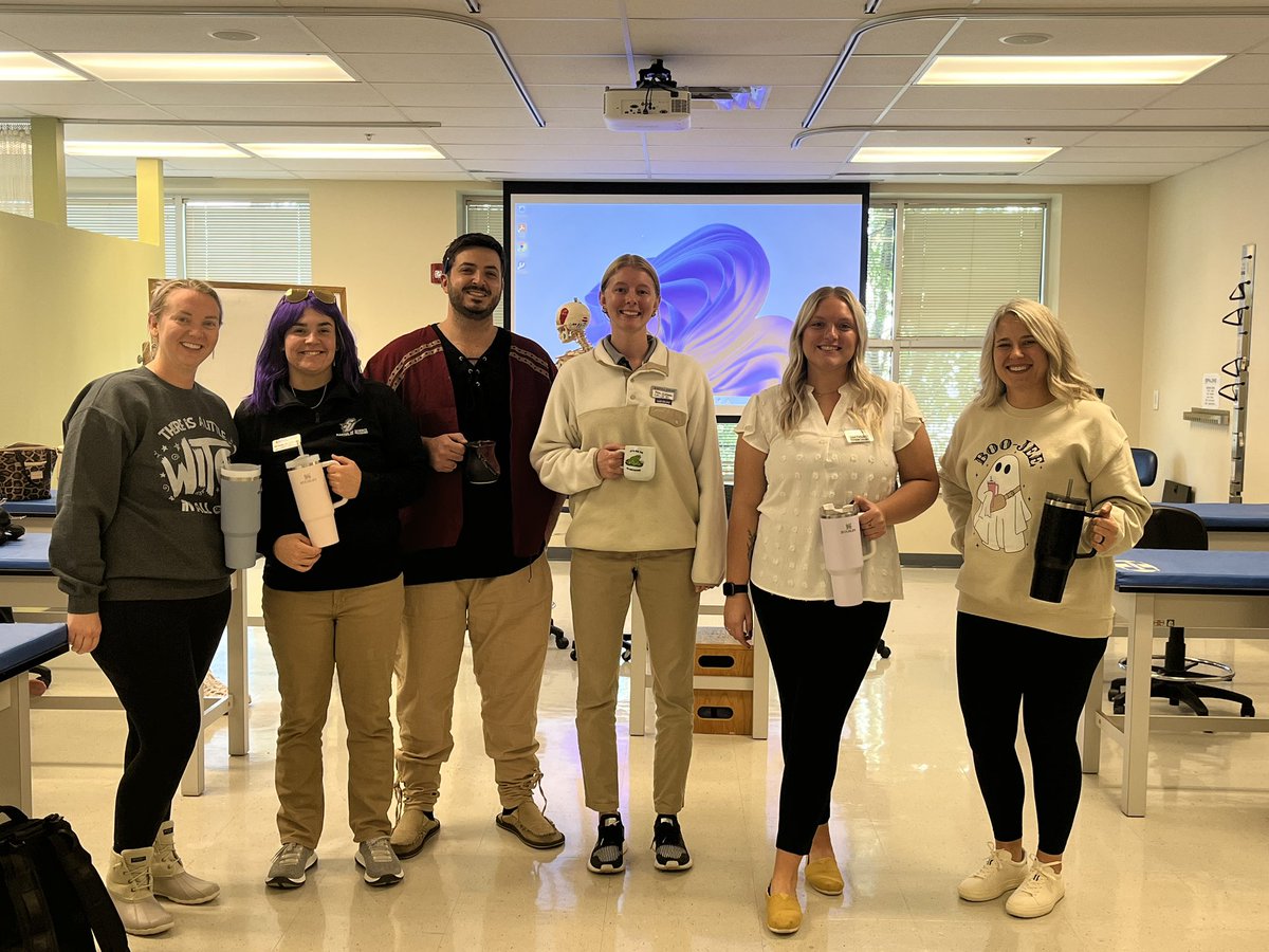 beth_shoulders's tweet photo. The future is bright teaching our future ATs. Just a few pictures I have with our students. 9 of the 10 students in our program are women. 2 of the 3 faculty are women. https://t.co/aPmd9c3MbO
