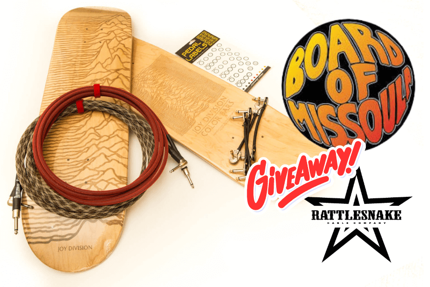 SpencerGaydon's tweet photo. Win @RSnakeCableCo - 2x 15' Custom Cables / Board of Missoula / Joy Division Skate Decks Giveaway #giveaway https://t.co/2maSxLHOeA https://t.co/glZ92vrtrQ