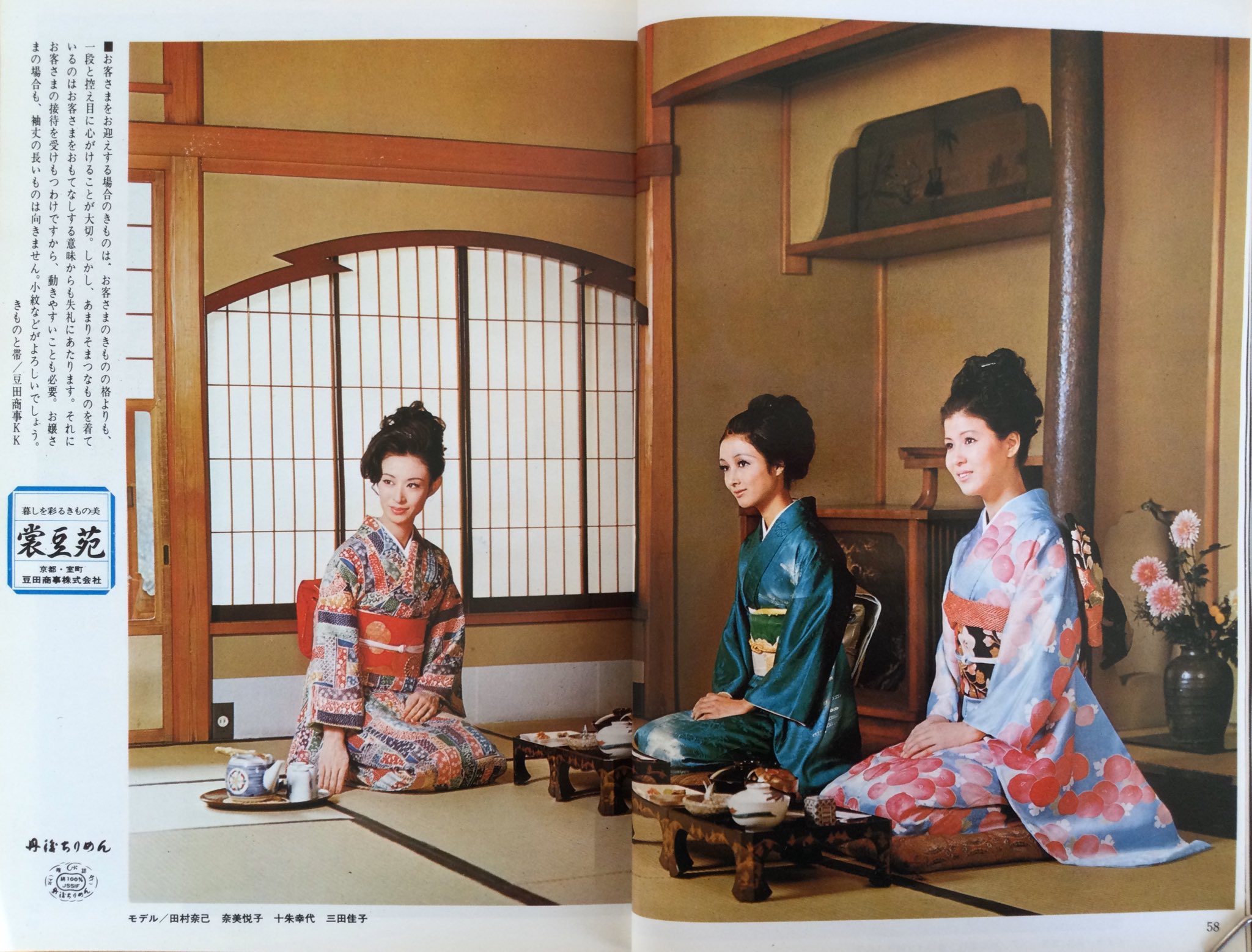 きもの全集主婦と生活昭和33年着物和服図解教科書可愛い着物写真・挿絵