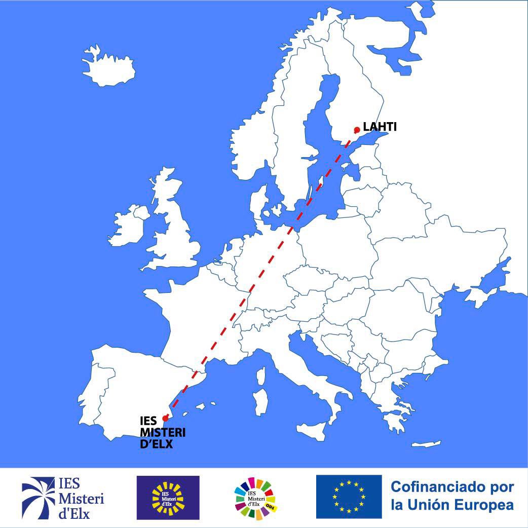 Ens n'anem d'Erasmus per Europa! Els professors Mar Fernández i Amadeu Senabre (dept. de Valencià i Música) seran les nostres oïdes i ulls a Lahti (Finlàndia). Traslladaran els aprenentatges que facen al nostre centre i a alumnes. Tot per a millorar la nostra pràctica educativa.