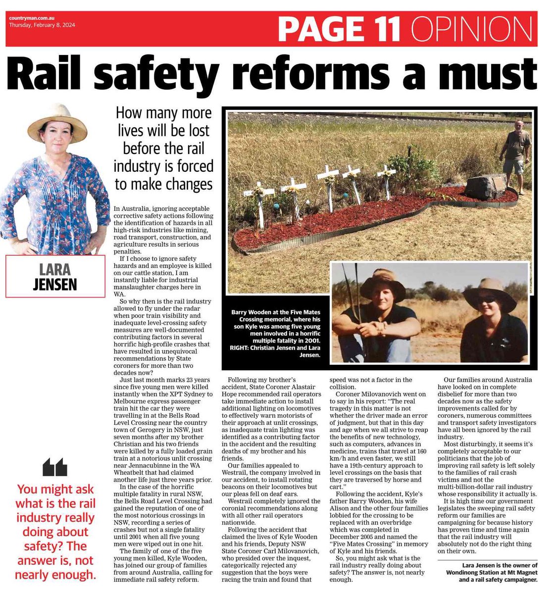 Improve Train Lighting & Passive Level Crossings tweet media