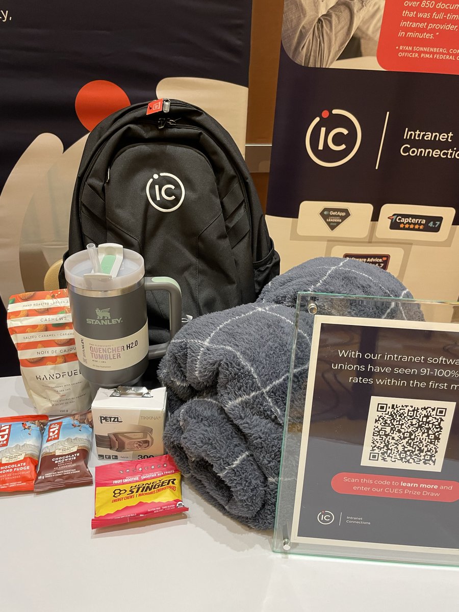 Intranet_IC's tweet photo. What an incredible start to #FutureSummit2024 presented by @CuesMichigan ☄️
With our intranet software, CU's boast 91-100% adoption rates within the first month 🚀 Come say hi at booth 19 and enter our giveaway to win a Stanley Cup plus other outdoor essentials ⛰️
#LearnWithCues https://t.co/lIuLCsg1eS