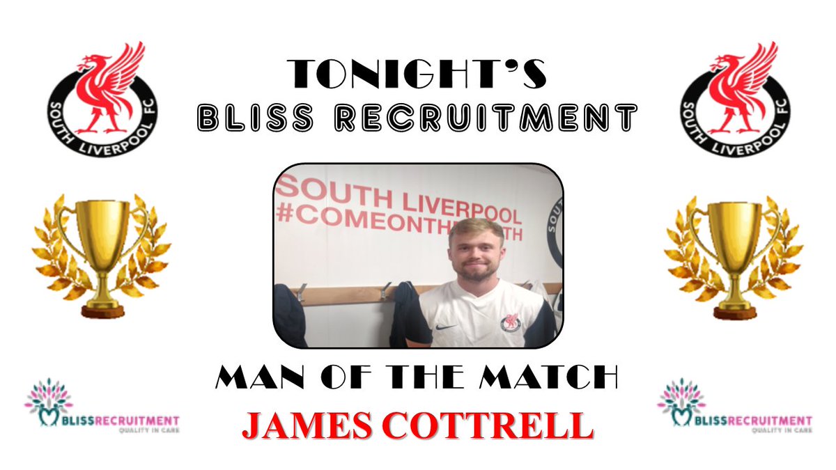 SouthLplFC's tweet photo. 🏅 A tough call on a bitterly cold night when the players had to dig deep and worked hard for a valuable point.
However, this player put in a big shift at the heart of our midfield.
Well done and congratulations to James Cottrell on being named as tonight's @BlissLiverpool1 MOTM. https://t.co/VzBf3i4mxH