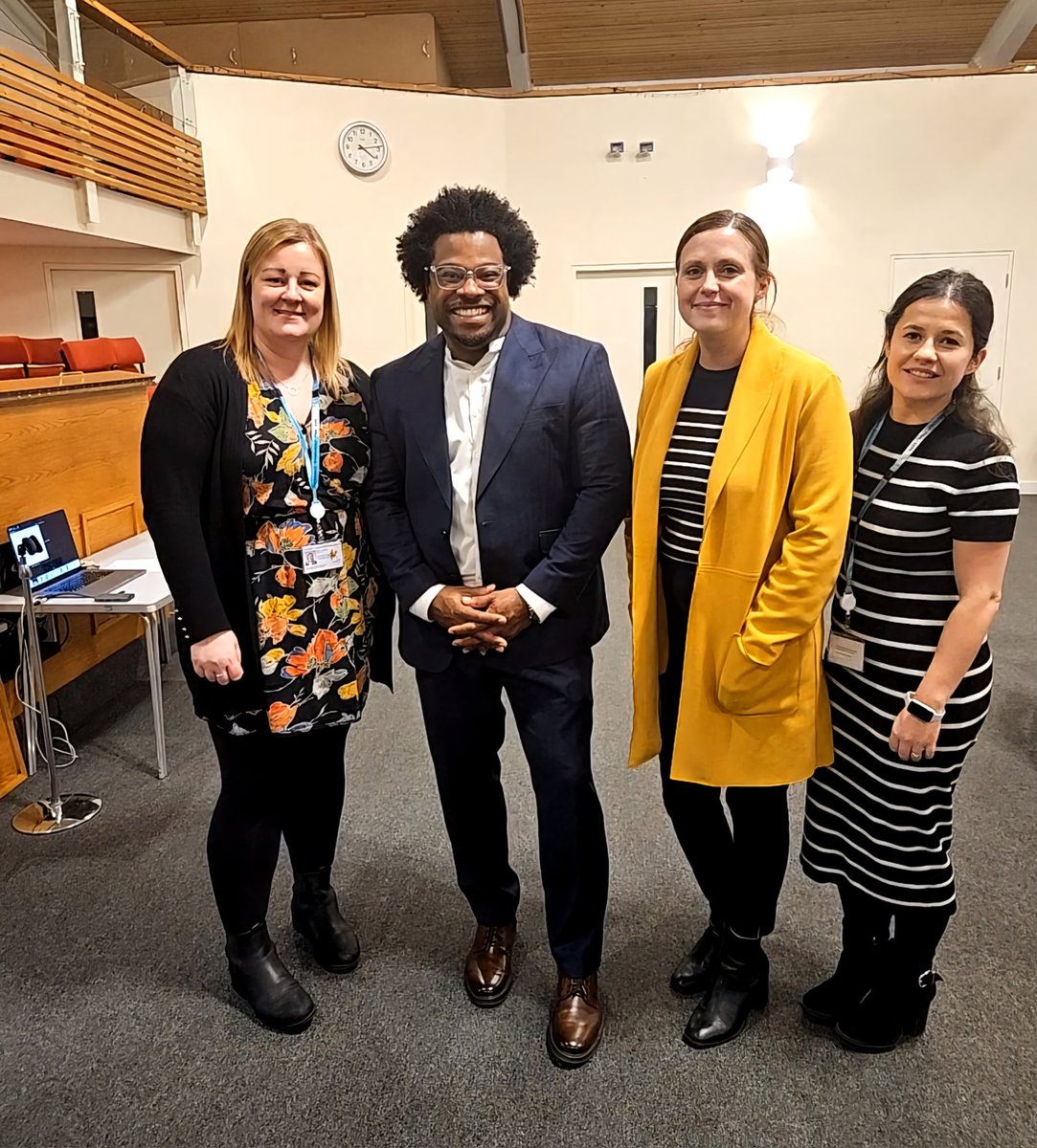 SGant87's tweet photo. Today was a privilege hearing @AndrezDMG share his expertise and creating a safe space to hold challenging discussions around intergenerational trauma and the adultification of children. Truly powerful and inspirational! #northlincs #familyhelp #systemchange  #disproportionality https://t.co/Pvw0zCjIpr