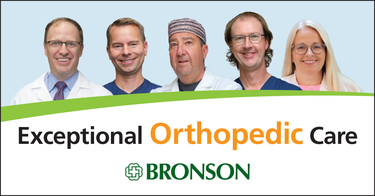 Our orthopedic &amp; sports medicine team has extensive experience in bone and joint conditions and has same day appointments. Learn more at bronsonhealth.us/orthocare.