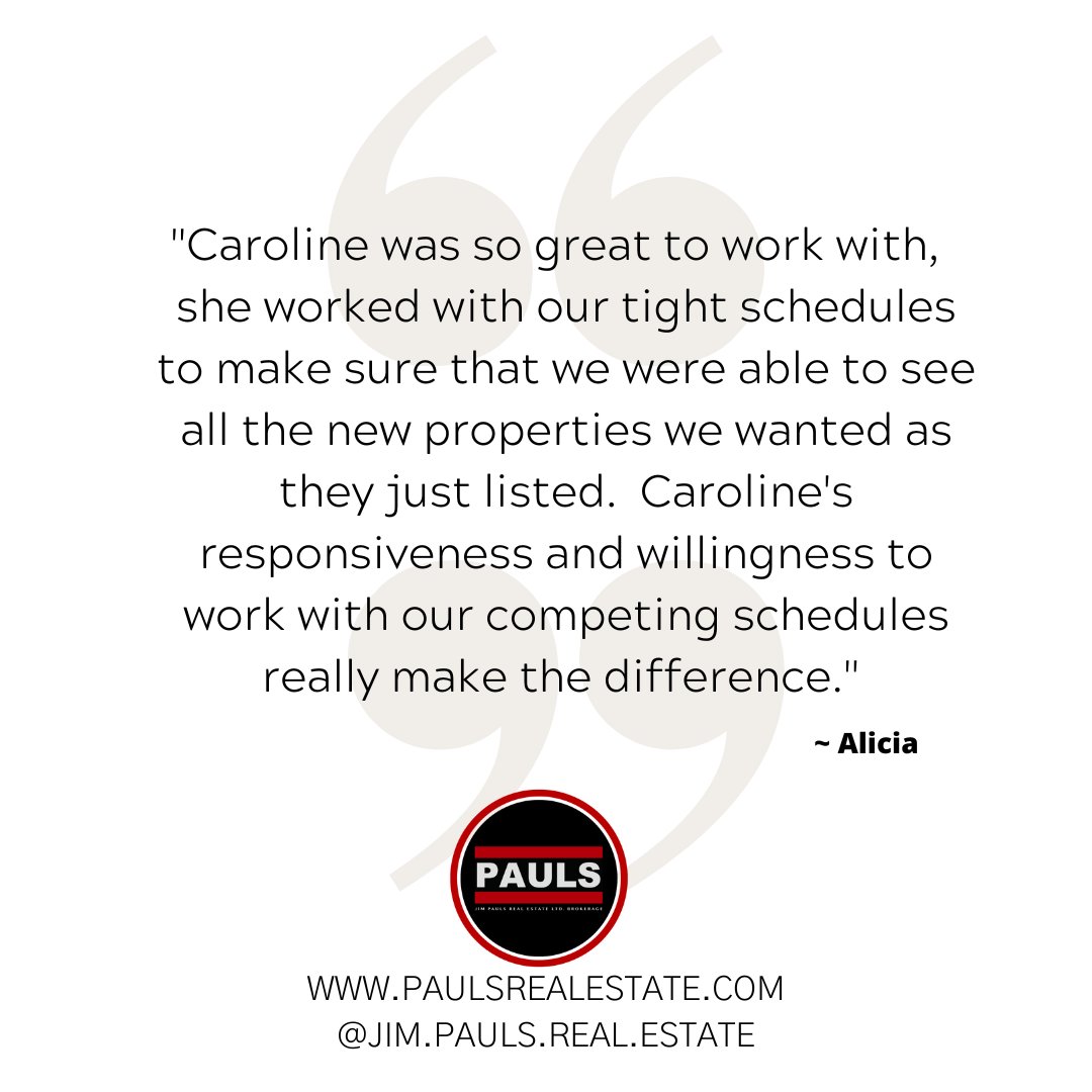 Thinking about buying or selling?  Here's what some of our past clients have to say ❤

#Testimonial #Recommend #Referred #PaulsRealEstate