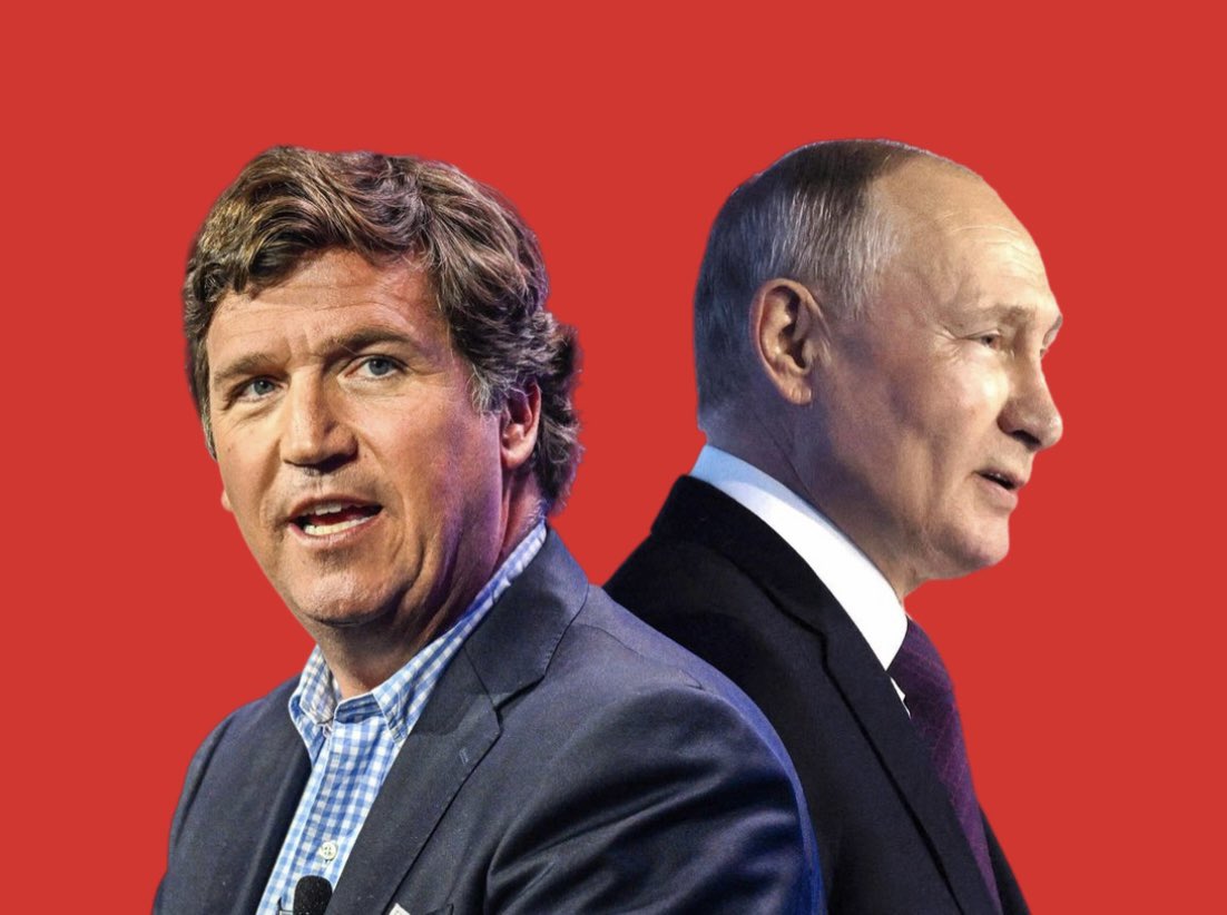 BREAKING: Tucker Carlson's two-hour plus interview with Putin will reportedly be published tomorrow evening at 6 EST.

Alex Jones says the interview will go into bioweapon labs in Ukraine.
