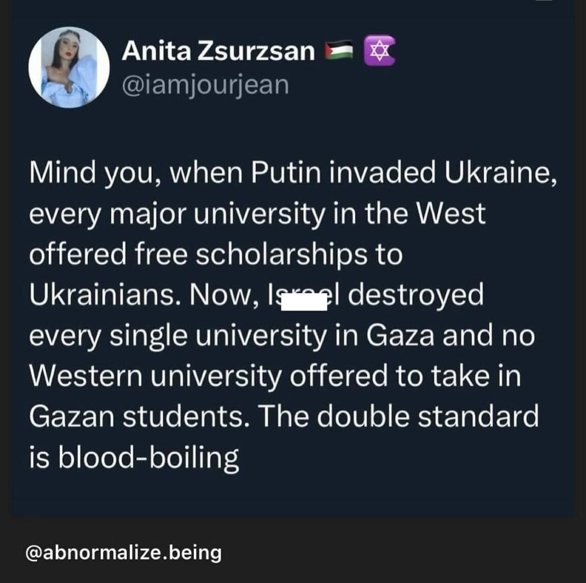 freemonotheist's tweet image. Question: in your view is this Western hypocrisy due to: 
a) racism 
b) hatred of Muslims
c) other