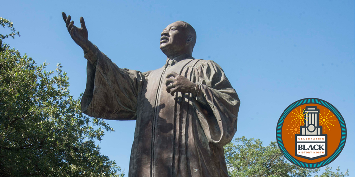 In honor of #BlackHistoryMonth, we are highlighting three world changers who are honored with statues on the Forty Acres: Julius Whittier, Barbara Jordan and Martin Luther King Jr.