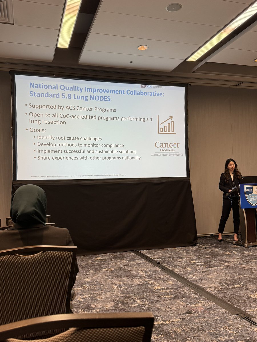 Lauren Janczewski, MD, MS (@ljanczewskimd) on Twitter photo Outstanding talk by <a href="/AmColSurgCancer/">ACS Cancer Programs</a> Clinical Scholar <a href="/KelleyChanMD/">Kelley Chan</a> on national compliance gaps with Standard 5.8 and upcoming Lung NODES National QI Project! <a href="/TonyYangMD/">Anthony Yang</a> <a href="/DavidDOdell/">David Odell, MD MS</a> <a href="/AcademicSurgery/">Assoc4AcademicSurgery</a> #ASC2024 Outstanding talk by <a href="/AmColSurgCancer/">ACS Cancer Programs</a> Clinical Scholar <a href="/KelleyChanMD/">Kelley Chan</a> on national compliance gaps with Standard 5.8 and upcoming Lung NODES National QI Project! <a href="/TonyYangMD/">Anthony Yang</a> <a href="/DavidDOdell/">David Odell, MD MS</a> <a href="/AcademicSurgery/">Assoc4AcademicSurgery</a> #ASC2024