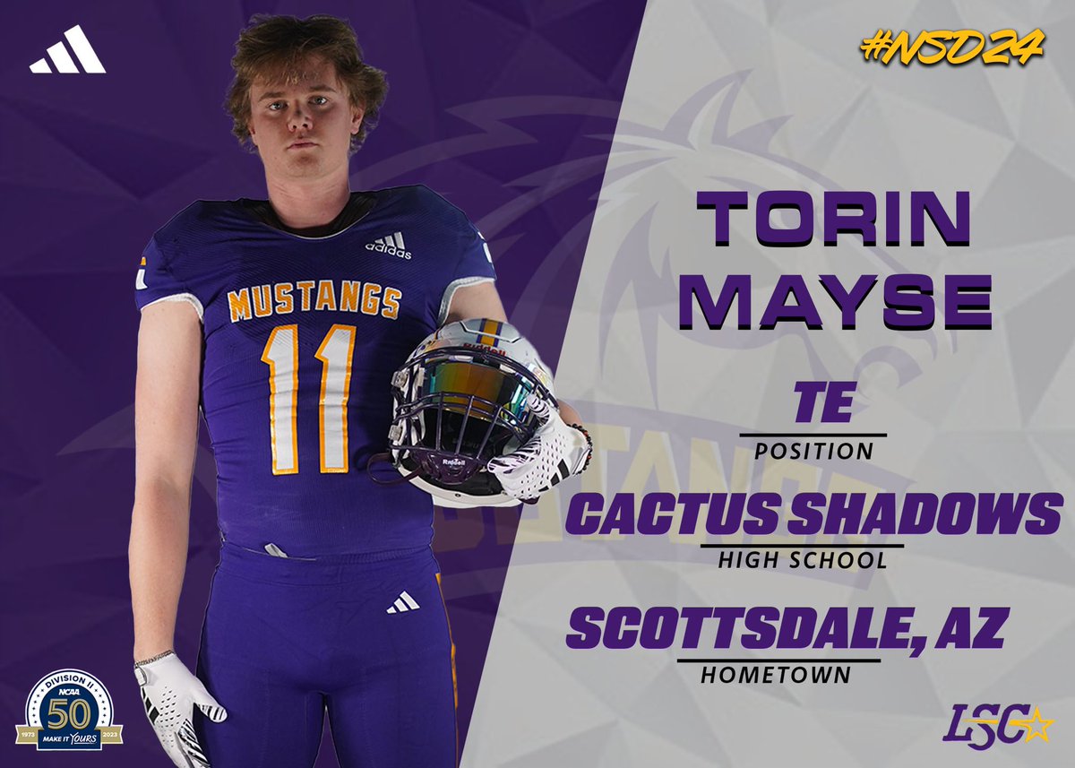WNMU Mustang Football (@wnmufootball) on Twitter photo Welcome to Silver City <a href="/TorinMayse/">Torin Mayse 2024</a>
🐎 | Torin Mayse
🏈 | Tight End
🟣 | Cactus Shadows High School
🟡 | Scottsdale, AZ
#RareBreed
#Mustangs Welcome to Silver City <a href="/TorinMayse/">Torin Mayse 2024</a>
🐎 | Torin Mayse
🏈 | Tight End
🟣 | Cactus Shadows High School
🟡 | Scottsdale, AZ
#RareBreed
#Mustangs