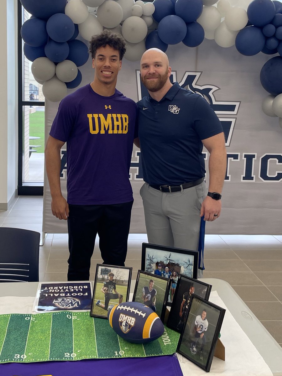 Congratulations to <a href="/lleytonburgh/">Lleyton Burghardt</a> and his family on his signing with powerhouse <a href="/CruFootball/">UMHB Football🏈</a>! Love you!