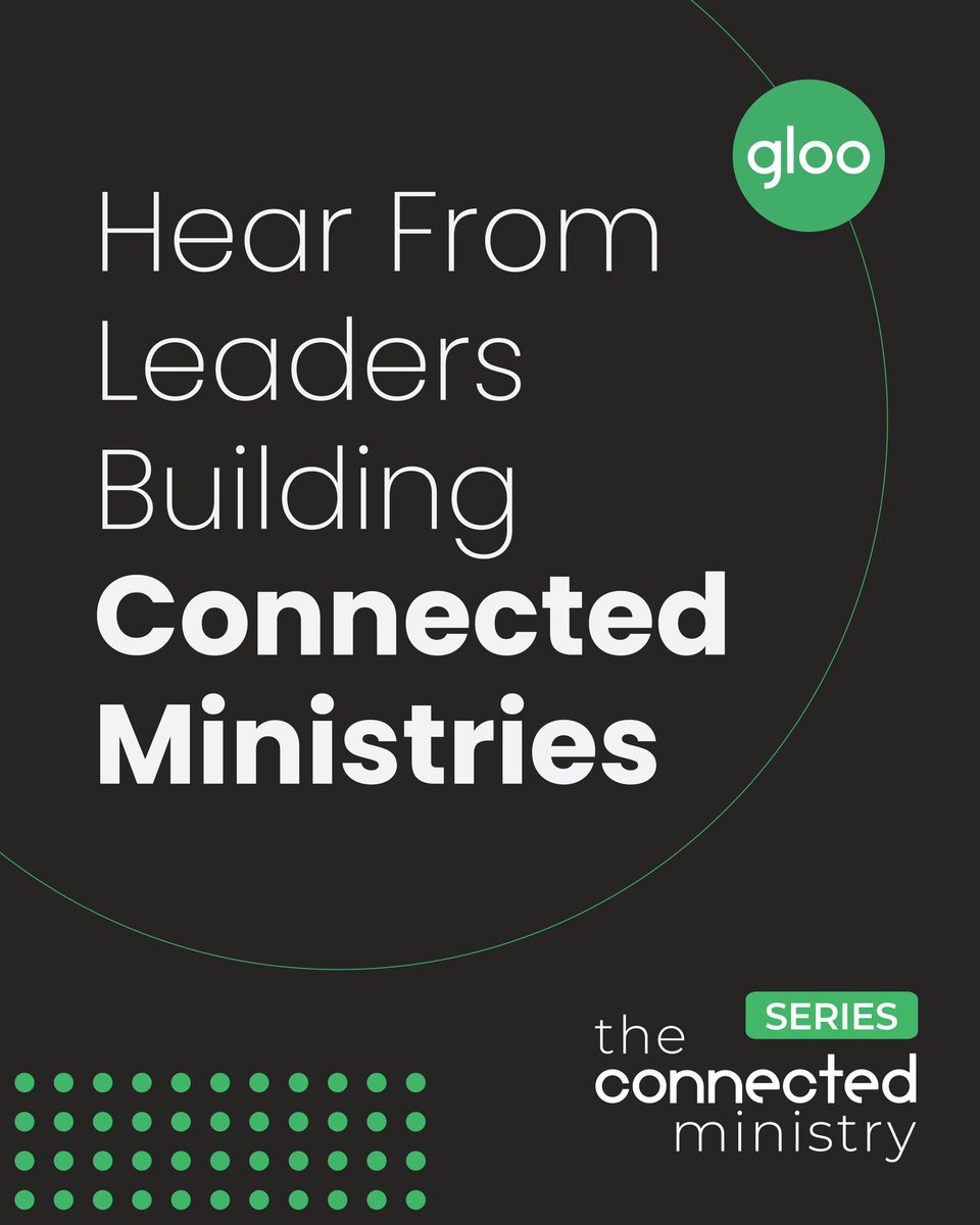gloo's tweet image. Over the last year we had the opportunity to interview leaders building connected ministries. We loved getting to share their insights with you all on #Gloo! 

📺All seven videos are available to watch at gloo.us/connectedminis… 
———
#GlooConnects #ConnectedMinistry