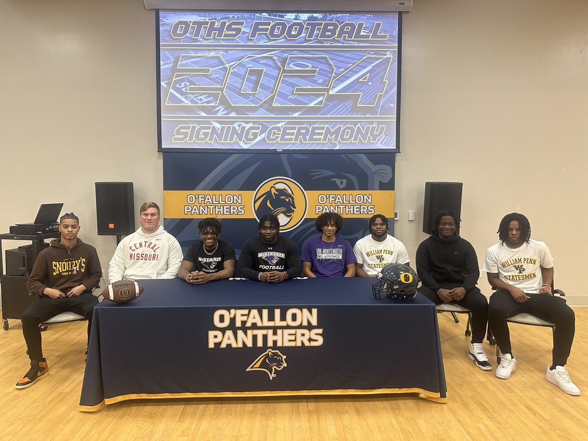 Congratulations to our Seniors! We appreciate all of the hard work, blood, sweat, and tears that you all put into the O'Fallon Football Program & the O’Fallon Community! We are beyond excited to watch you guys excel at your future programs!