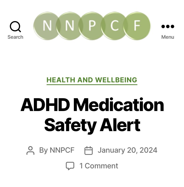 On 27th September 2023, the Department of Health and Social Care issued a Patient Safety Alert regarding the shortage of specific ADHD medications.
It has been reported in the press that the disruptions are expected to continue, more here 👇

nnpcf.org.uk/2024/01/20/adh…