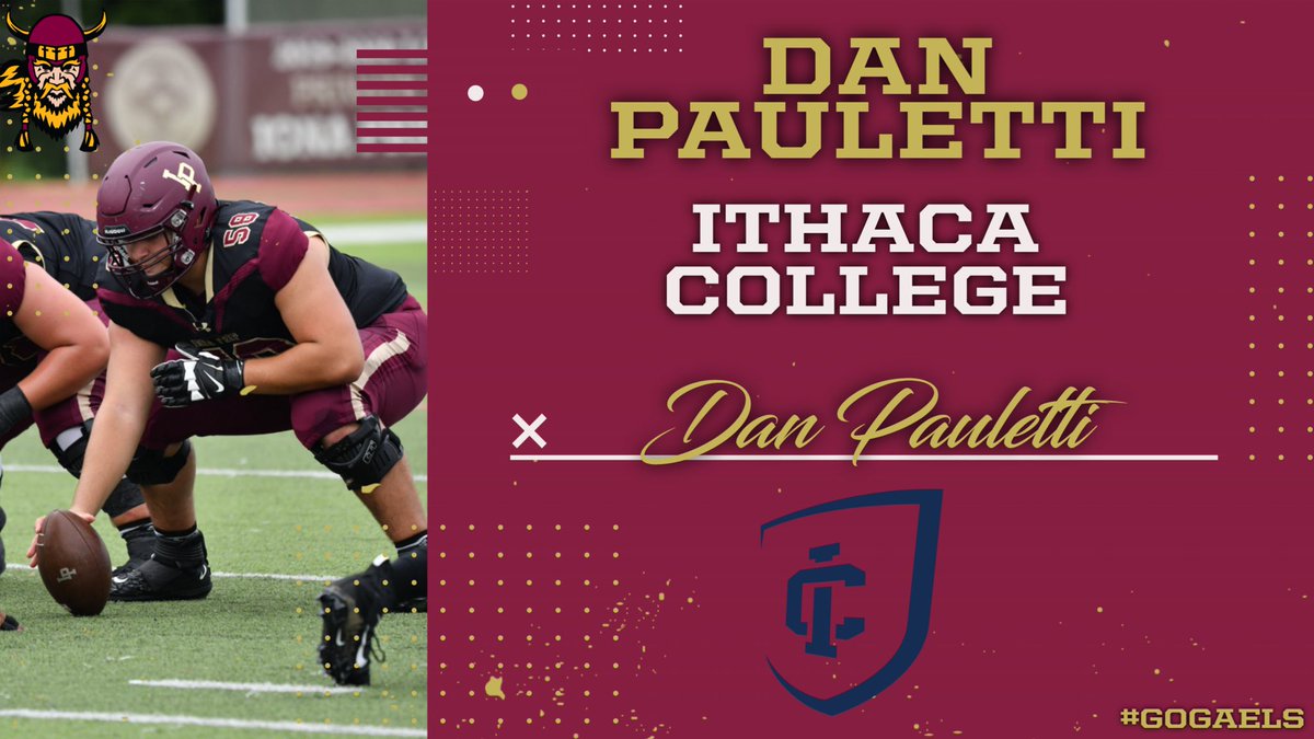 ionafootball's tweet photo. Congratulations to Senior Captain Dan Pauletti on his commitment to @IthacaBomberFB. @KDJmedia1 @prospectnys @PrepRedzoneNY @HSFBamerica @NYCHSFL #IPPD4SA https://t.co/MTsjOd4yRI
