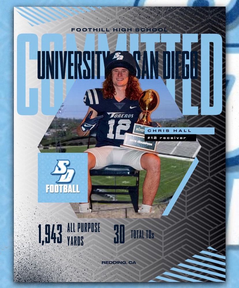 So proud of Chris Hall ! Lots of hard work and dedication over the past 4 years and beyond led to this. Proud to have had him in our program as he embodies what a Foothill Football Player is, keep grinding Chris ! <a href="/chrishall0624/">Chris Hall</a> 

#WeAreFoothill #signingday #CollegeFootball