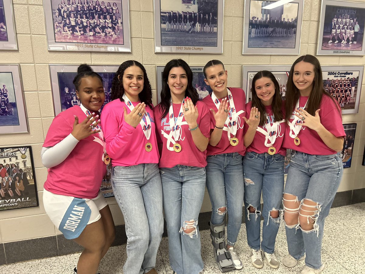 Got our state championship rings last night! Looking forward to senior year! <a href="/DormanVB/">🏐DormanVB🏐</a> <a href="/vbcoch/">Paula Kirkland</a> <a href="/reese_shugart/">Reese Shugart</a> <a href="/kaylamobrien2/">Kayla OBrien</a>