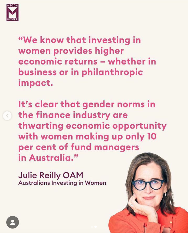 AIIWomen's tweet photo. Thank you @mecca #mpower for shining a light in the critical need to invest in women. Especially the need to change gender norms in the finance sector and build a pipleline of women. #investinwomen #genderlens #gendernorms #breakingthenorm https://t.co/iwDUR4DK5m