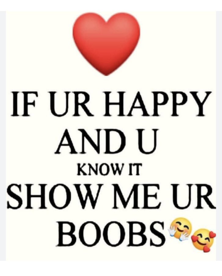 If you’re happy and you know it show them boobs in the comments