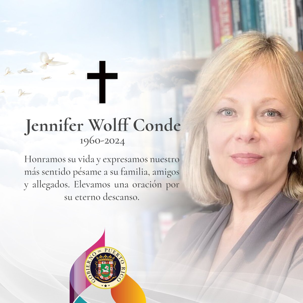 Me uno a la pena que embarga por el fallecimiento de la reconocida  periodista e historiadora Jennifer Wolff. Su dedicación y búsqueda del  conocimiento la convirtieron en ejemplo para futuras generaciones. Su, image size:1200x1200