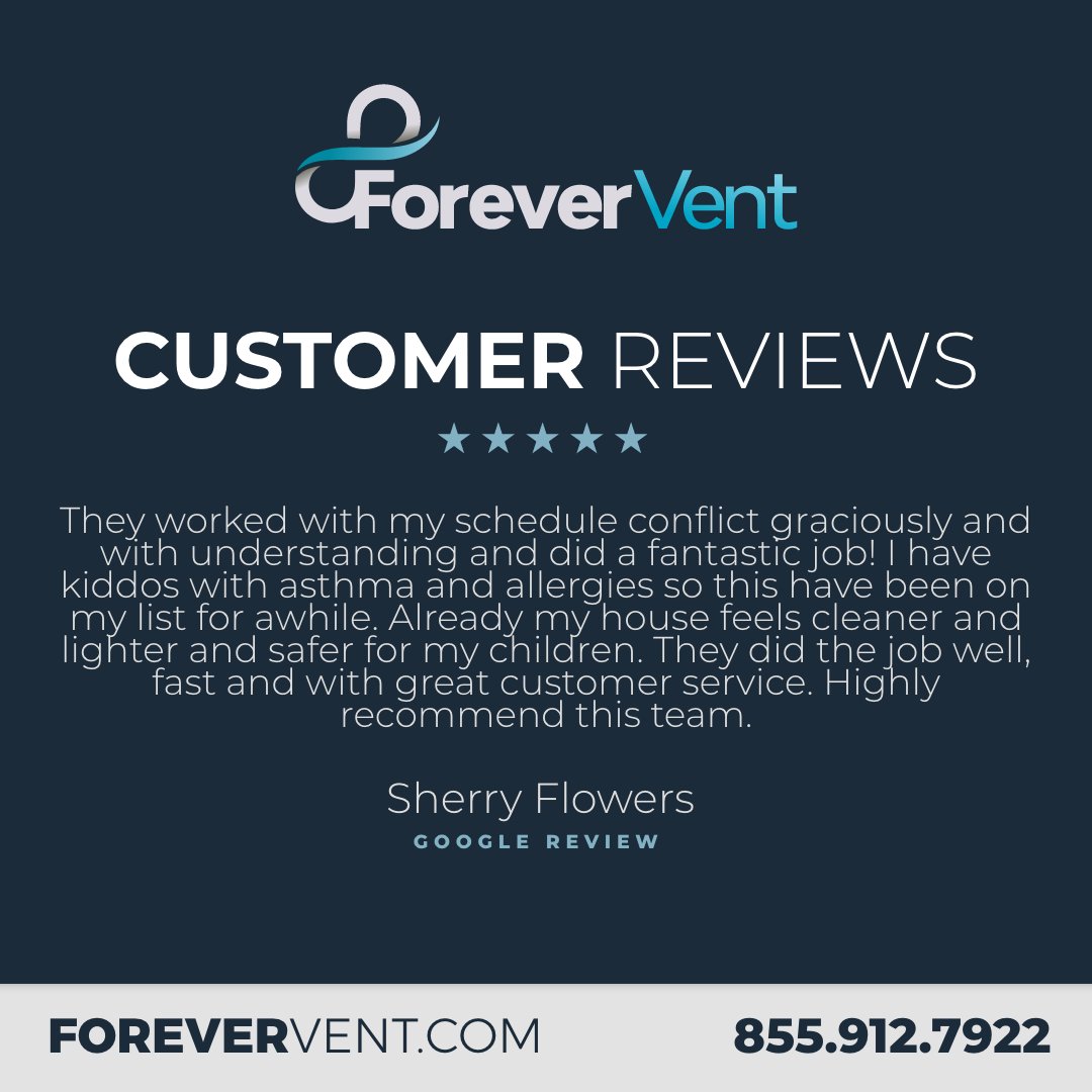 🌟 Your words mean the world to us, Sherry! Thank you for choosing Forever Vent!
#5StarExperience #CustomerPraise #ForeverVent #TopRated #HappyClients