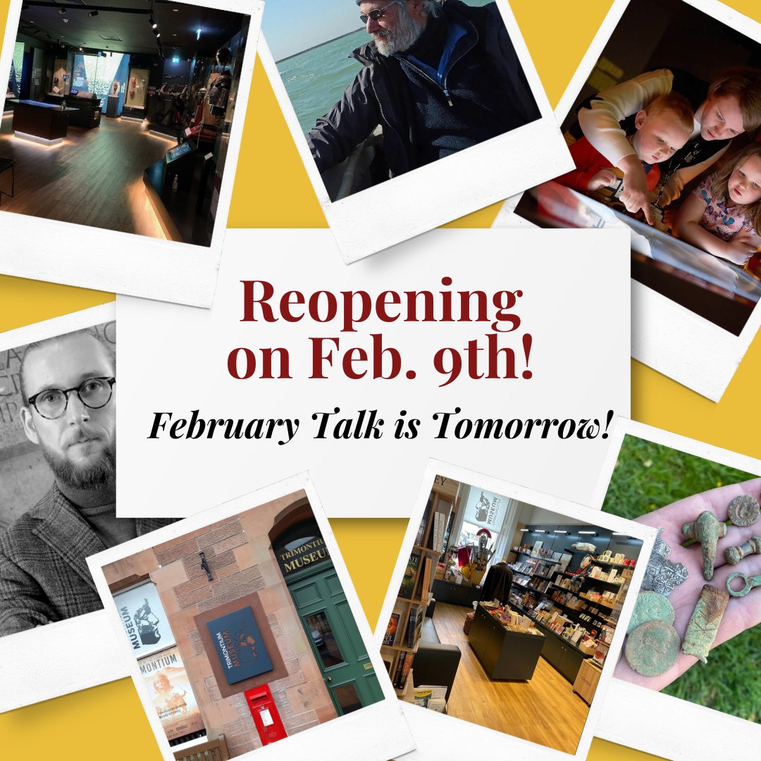 TrimontiumTrust's tweet photo. We'll be re-opening our doors in just 2 more days! Plus tomorrow we will be hosting our second Trimontium Talk of 2024; Recent Geophysics at Trimontium with Professor Stuart Campbell at 7pm via Zoom! #museumtalks 😊

Book Your Ticket Here:
https://t.co/nZNAoKzbxZ https://t.co/BhZaKB4VON
