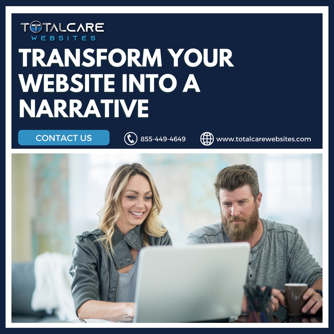 Your website can be more than just information; it can be a narrative. We transform digital spaces into stories where visitors are not merely spectators but integral parts of the tale. 

#totalcarewebsites #webmanagement #professionaldevelopmentteam