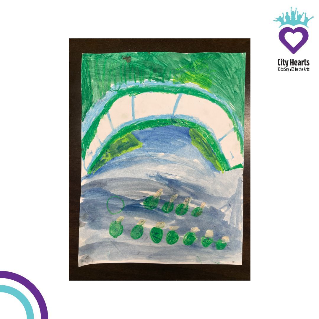 CityHeartsLA's tweet photo. Our 1st graders in Compton Unified School District were recently introduced to Claude Monet, and then created watercolor resist drawings that were inspired by Monet's "Water Lilies"! Such beautiful work done by these young Artists! 🫶🏽💜 https://t.co/Kcrxk4xPXM