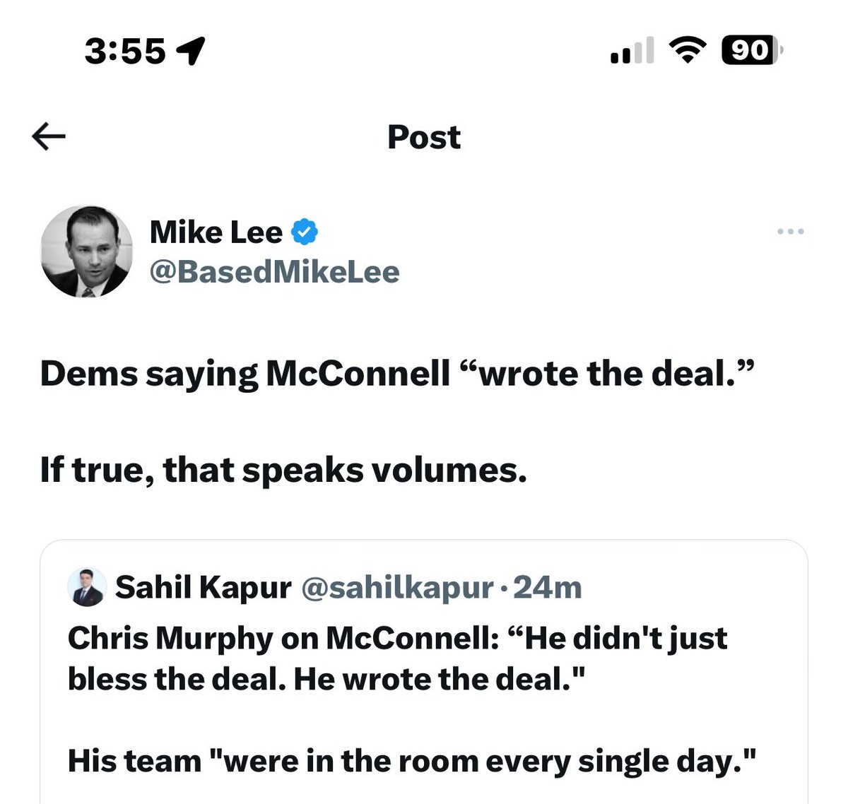 andyswats's tweet image. Mike Lee wonders why no one will work with him on anything he wants to do, and can’t figure out why when in the majority Sen McConnell never brought up his suggestions. How confusing DC must be for a guy like Lee.

#DoNothingRepublicans #DoNothingLee
#DoNothingCongress