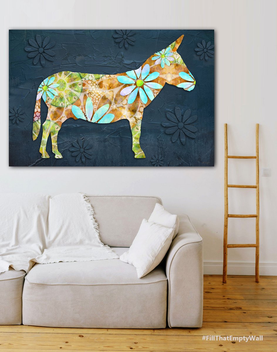 Terracegallery's tweet photo. Who Doesn't Love A Donkey? #FillThatEmptyWall With Dancing Daisies Donkey HERE: https://t.co/yWq4FoO2H4 #donkey #donkies #farm #farmgirl #farmers #farming #ranch #farmhouse #animals #daisy #daisies #flower #flowers #floral #fun #cute #art #buyINTOART https://t.co/VNPTB1ZsGg
