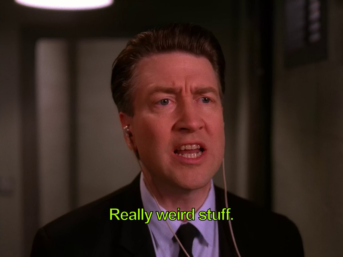 David Lynch in "TWIN PEAKS".