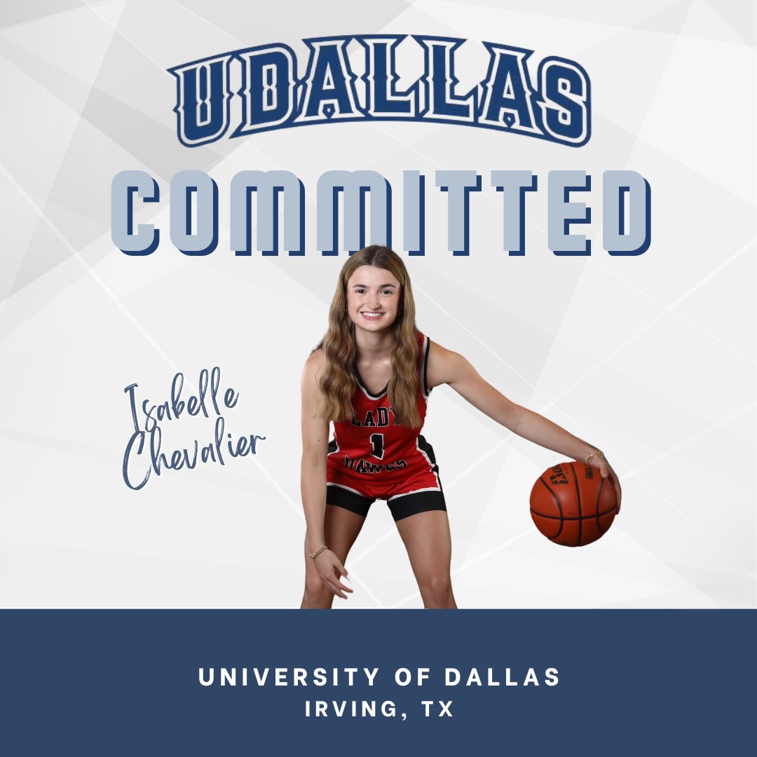isabelle chevalier (@isabellechev1) on Twitter photo I’m super excited to announce my commitment to further my academic and athletic career at the University of Dallas! A big thank you to my family, coaches, teammates and friends who have supported me along the way. GO CRUSADERS!! 💙🤍 <a href="/UDallasWBB/">udallaswbb</a>
@Coach_BriC I’m super excited to announce my commitment to further my academic and athletic career at the University of Dallas! A big thank you to my family, coaches, teammates and friends who have supported me along the way. GO CRUSADERS!! 💙🤍 <a href="/UDallasWBB/">udallaswbb</a>
@Coach_BriC