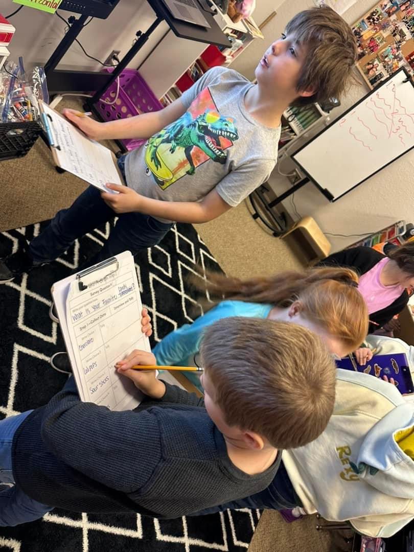 silvercreekazle's tweet photo. 2 n d G r a d e #SCCHAMPS — Collecting data on some of our favorite things! 😍

We can create a tally chart and bar graph based on data gathered! 📊 https://t.co/6xOV2YfkBt