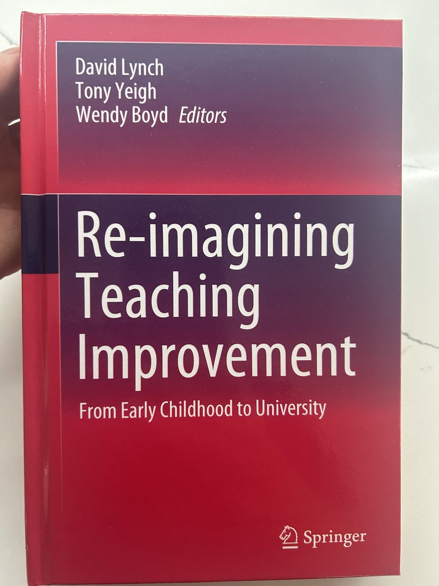 dsamoj's tweet photo. I’ve just received my copy of the book I co-authored a chapter. Re-imagining Teaching Improvement. https://t.co/Tt9kRxkxZy