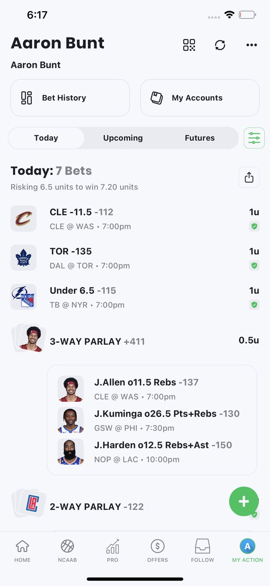 BuntFlex0's tweet photo. Yesterday we about broke even but we stayed hot in nba, 15 straight nba cashes! @TTSportsPicks @ActionNetworkHQ https://t.co/yWMwISOKbg
