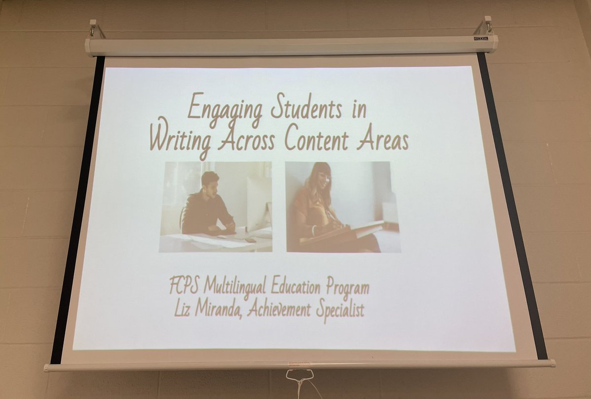 Thanks to the WHS staff for their reflective conversations during PL today! @DrWare_FCPS Always a treat to spend the day talking about writing strategies #fcpsMEProgram