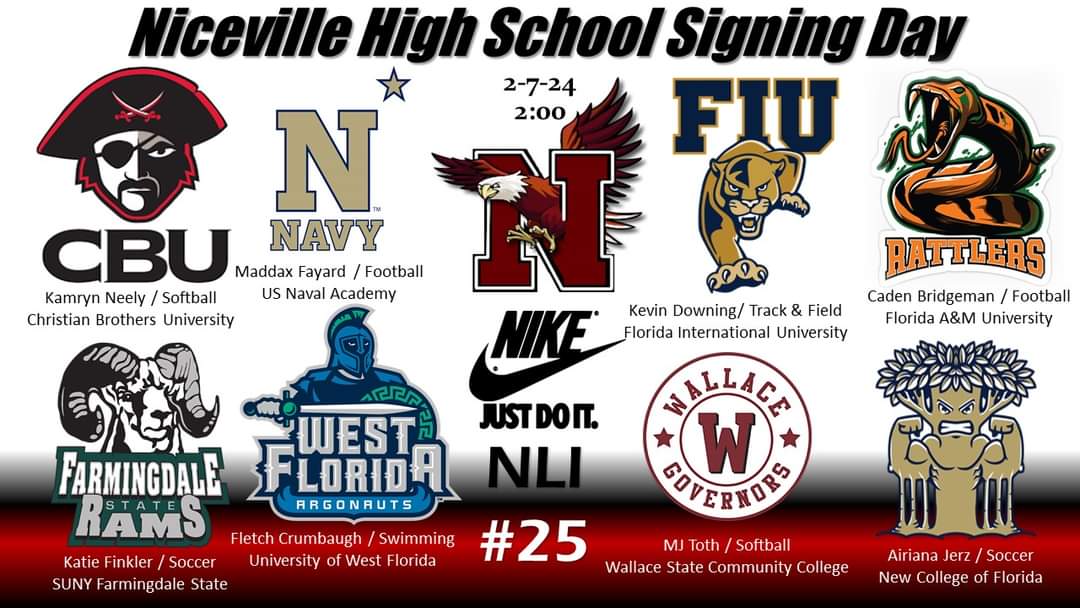 #NationalSigningDay2024 at Niceville High School!