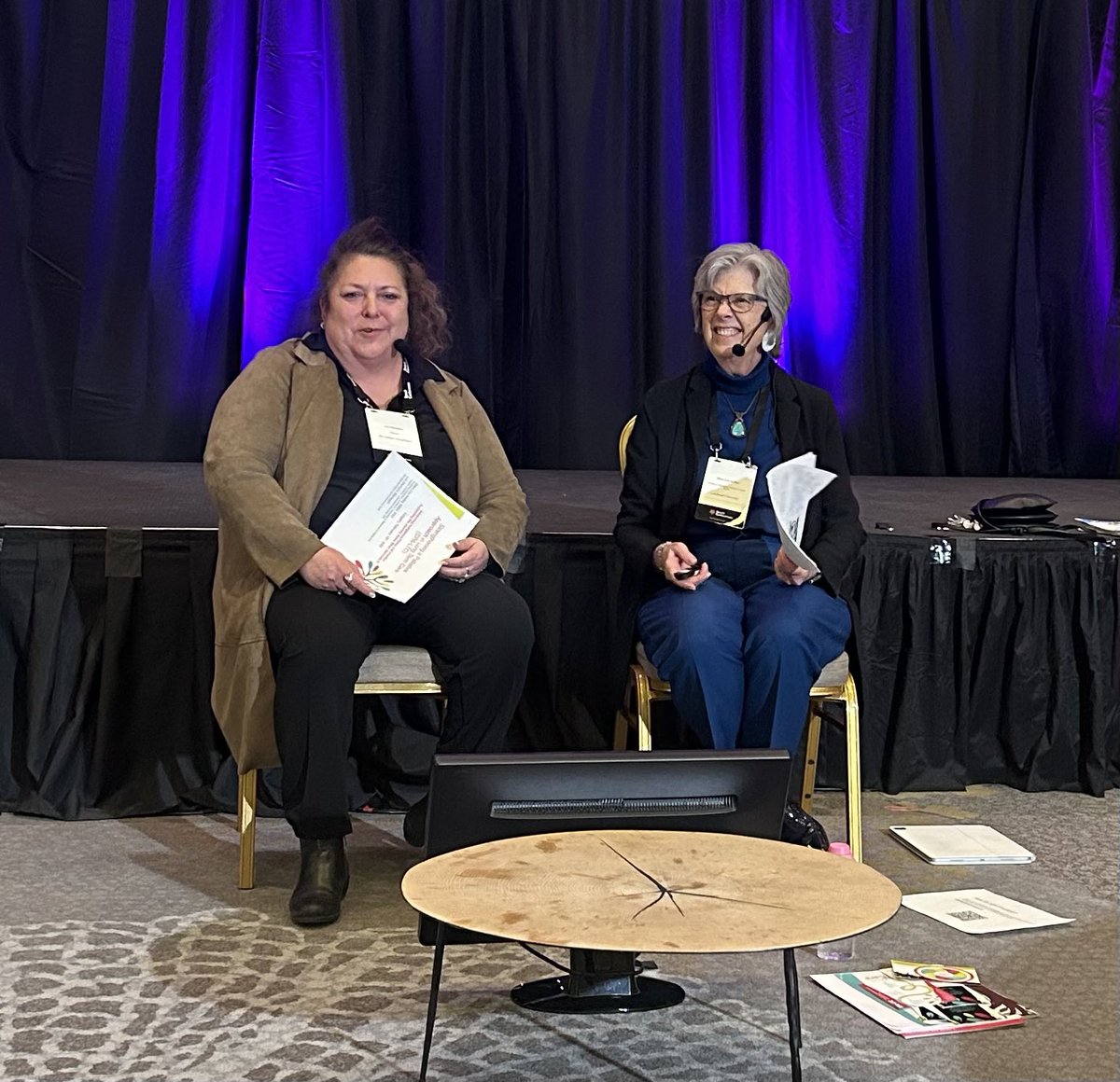 Always great to hear from Mary Lou Kelley & Lori Montour - speaking at the #AIPP about their work Strengthening the Palliative Approach in Long Term Care @spa_ltc