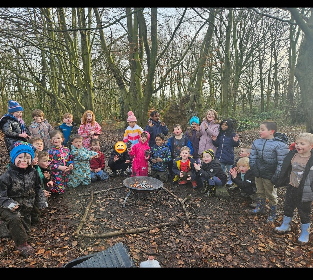 As part of #ChildrensMentalHealthWeek Class 3's Forest School session today focused on the theme of 'connections'. Working together, co-operation, helping each other and simply playing. #sjsbSMSC #sjsbForestSchool #MakingLivesBetter