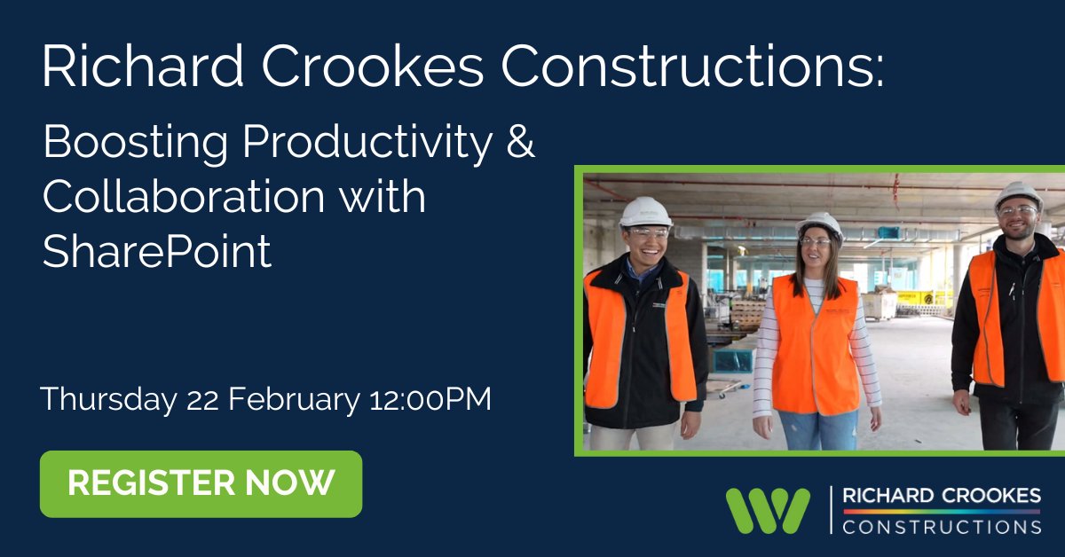 Organisations are under continued pressure to find more efficient ways of working. Join us as we explore how Richard Crookes Constructions are leveraging #SharePoint to do more. 👉 bit.ly/3UsSXCX