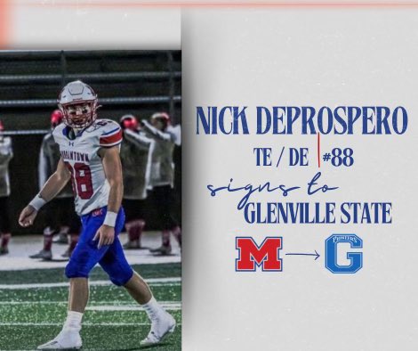 Next Level Mohigans 

Morgantown, WV ➡️ Glenville, WV 

Congratulations to <a href="/nickdeprospero/">Nick DeProspero</a> for committing to play <a href="/GlenvilleStFB/">Glenville State Football</a> ! 

THIS IS MORGANTOWN ‼️