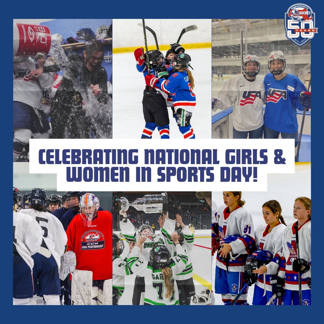 Massachusetts Hockey celebrates the more than 15,000 girls and women that participate in ice hockey programs throughout the state. We salute and support our current and future leaders who will continue to help create new and plentiful opportunities in sports. #NGWSD
