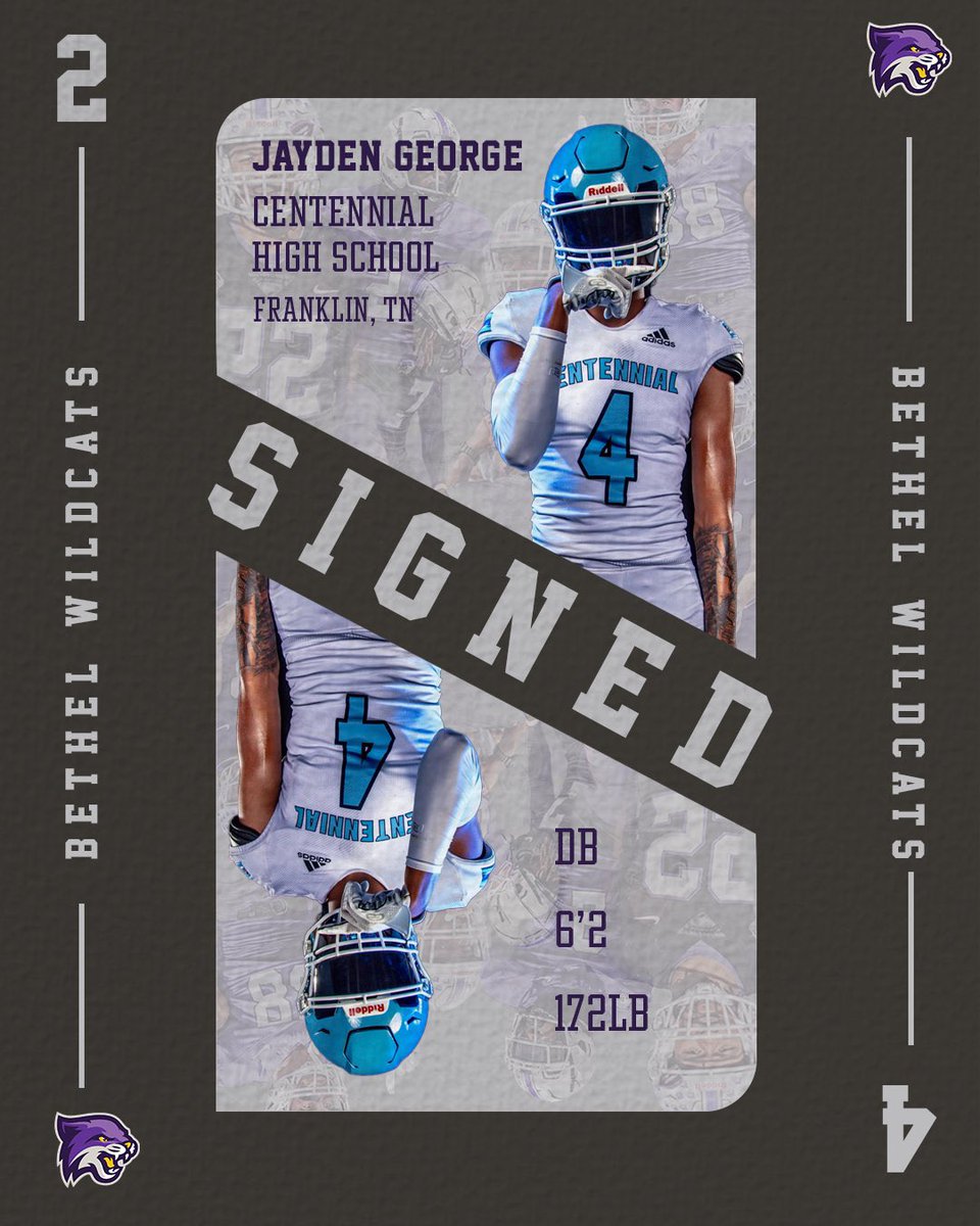 Welcome to the Wildcats! 🔐- Jayden George ( @jaydengeorge_ ) 🏦- Centennial High School 📍- Franklin , TN 📷- Defensive Back #OneHeartbeat| #ChasingGreatness| #NSD24