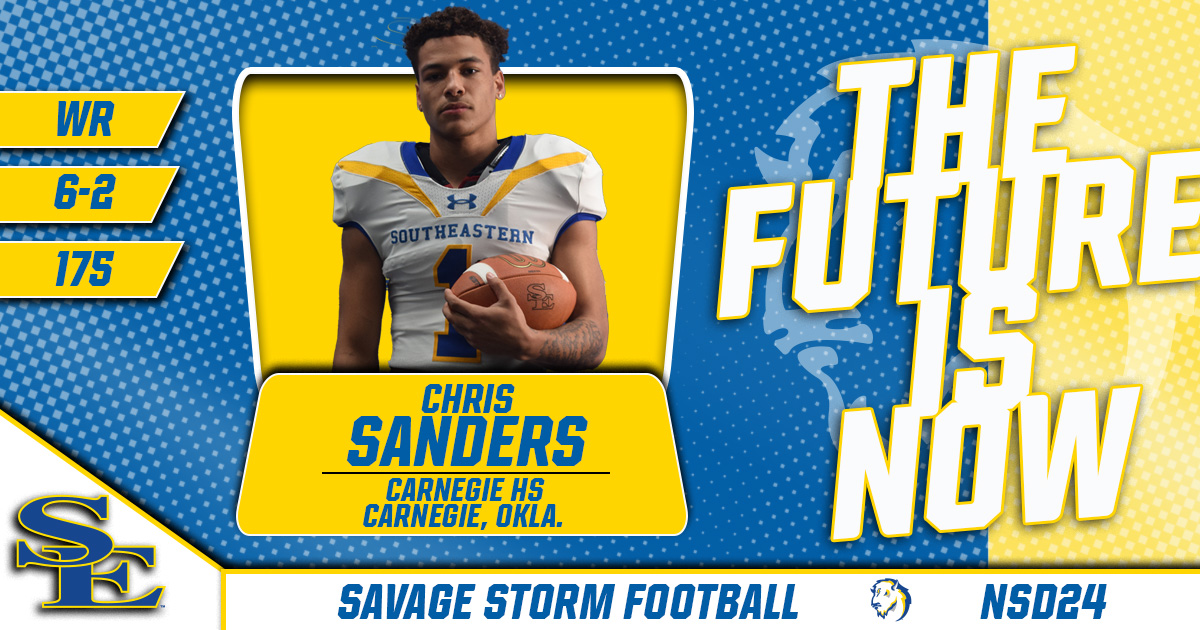 Welcome @Chris_Sanders_1 to the Savage Storm family! 🎥 tinyurl.com/7jaxftdx #GoSoutheastern | #StormChaSE | #NSD2024