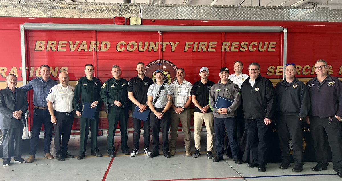 EMSOfficer's tweet image. No better way to celebrate Heart Month 2024! Recognizing our department&apos;s EMS champions, law enforcement partners &amp;amp; citizen responders for the successful resuscitation of a SCA victim. #ItTakesAVillage #BCFREMS #HPCPR #ROSC #EMS #EMSOfficer #HeartMonth2024 #OurHearts #BCFRCares