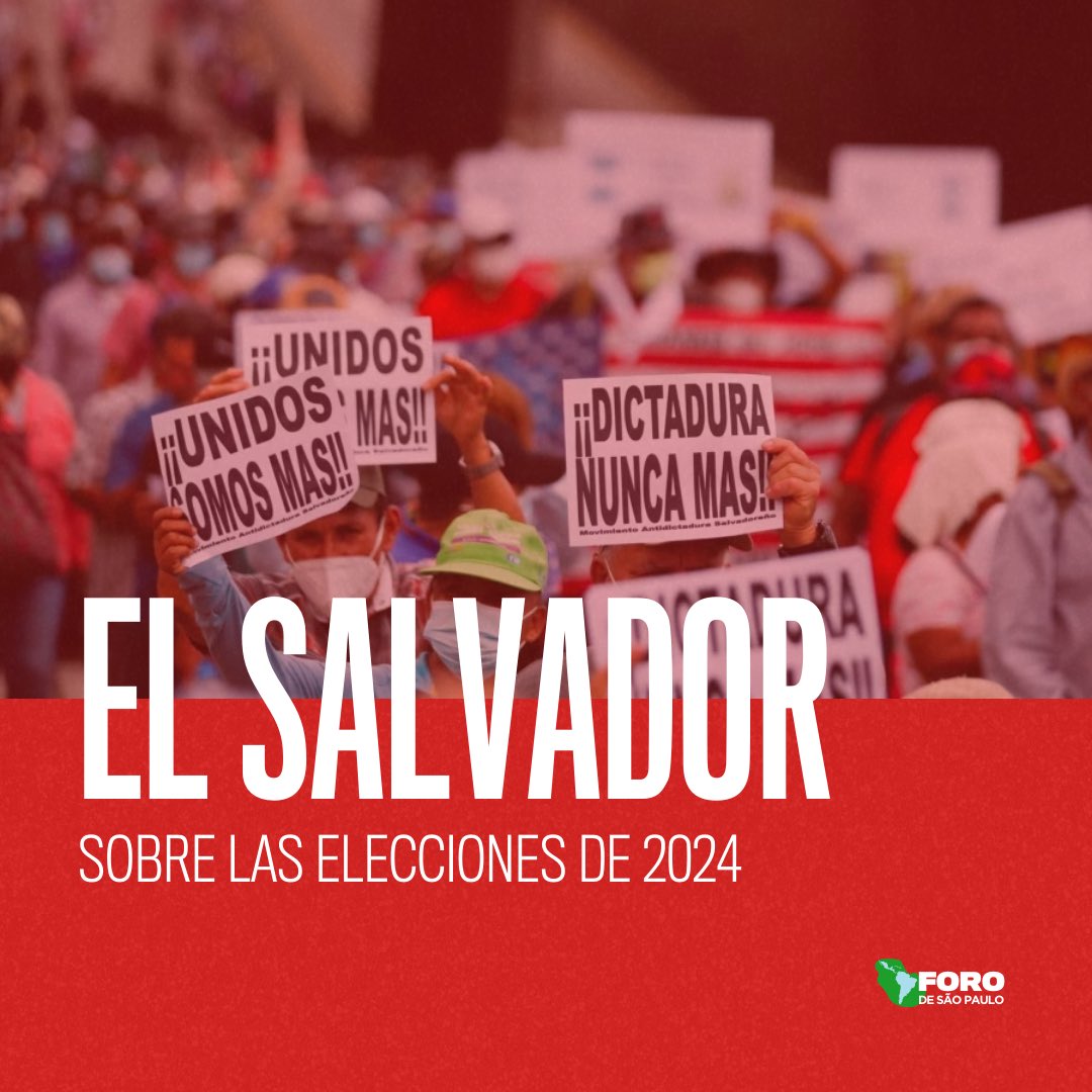 🇸🇻Las elecciones salvadoreñas de 2024 son ya una de las más fraudulentas de la historia del país. La mayor irregularidad es la propia candidatura de Bukele a la reelección, prohibida por al menos cuatro artículos de la Constitución salvadoreña.+