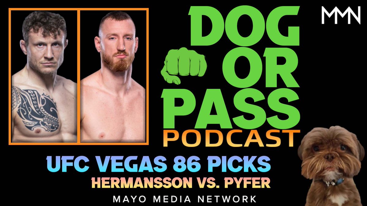 UFC Vegas 86 Picks, Bets, Props | Hermansson vs Pyfer Fight Previews w/ @PaulShag & @CjSaftic youtu.be/tzC2lCPlnAA Apple: apple.co/2EO5trZ Spotify: spoti.fi/35EZVLk